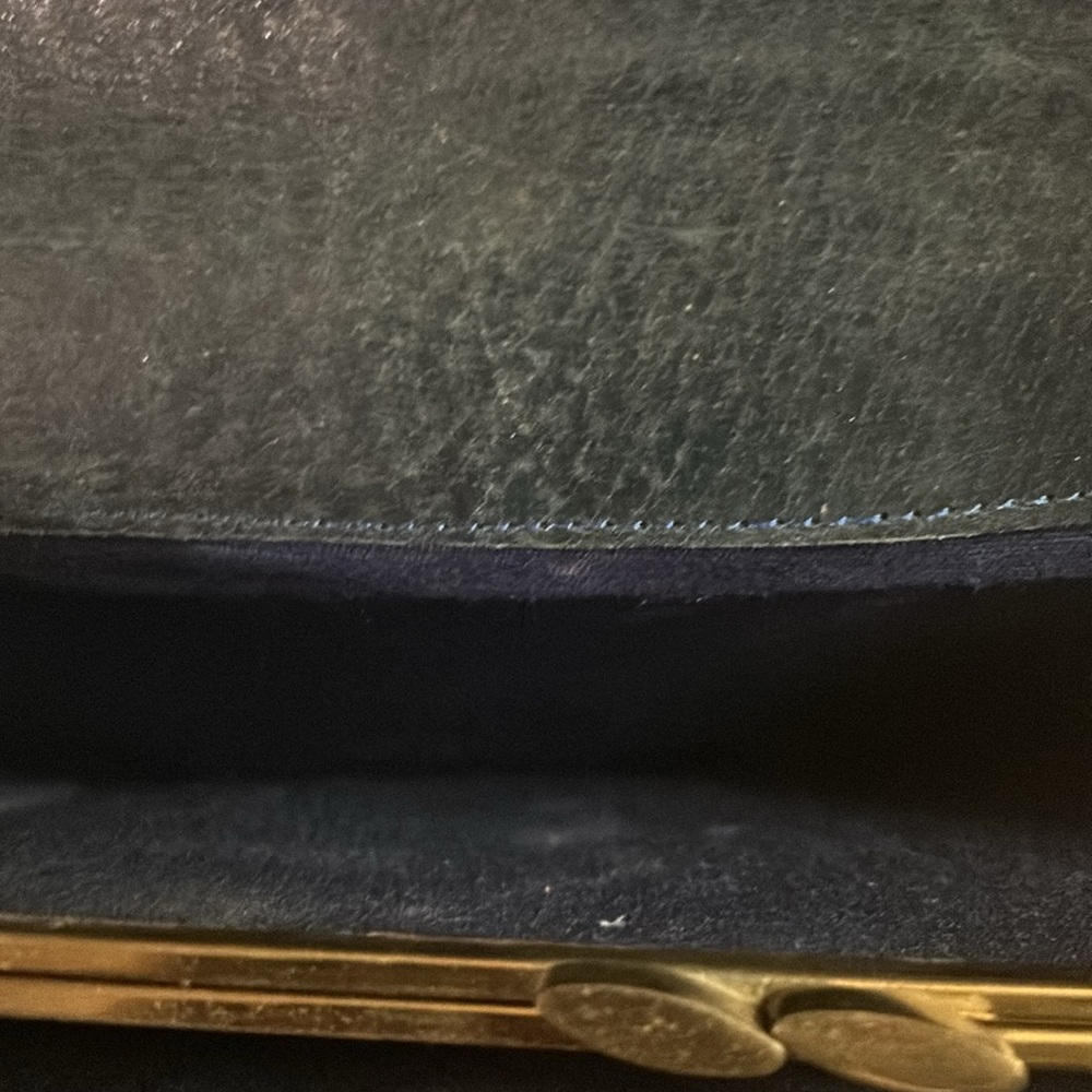 Celine Vintage Canvas Clutch with Horse and Carriage Print - Picture 12 of 14